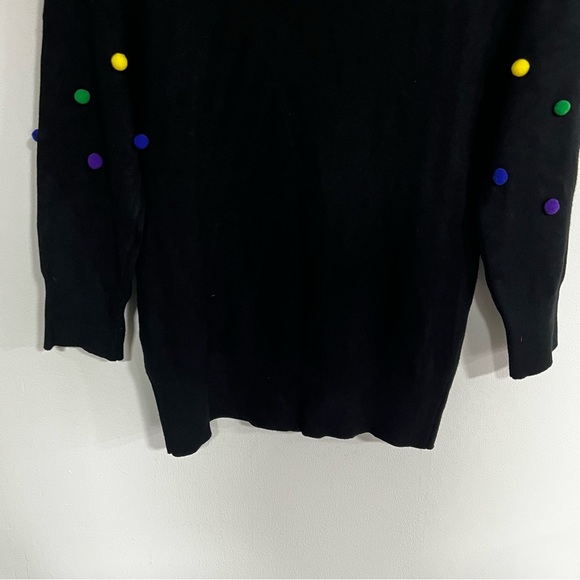 Unique Vintage Rainbow Pom Pom Sweater - Picture 9 of 12